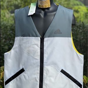 ADIDAS MENS BTS VEST GJ8377 GRAY/YELLOW